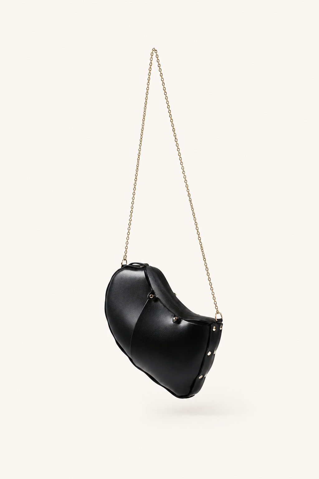 Sac Coeur Cuir noir