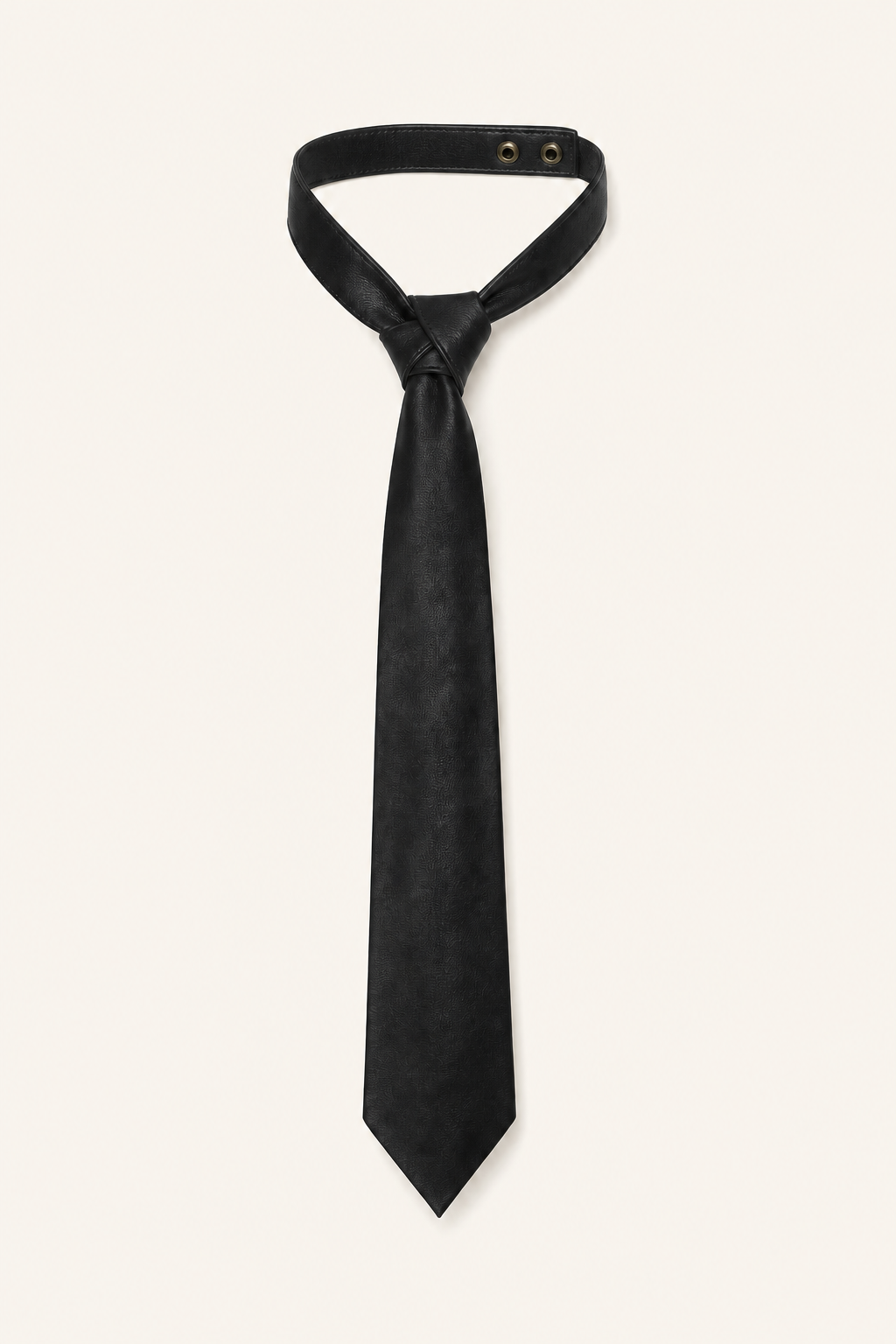Petite cravate Cuir noir