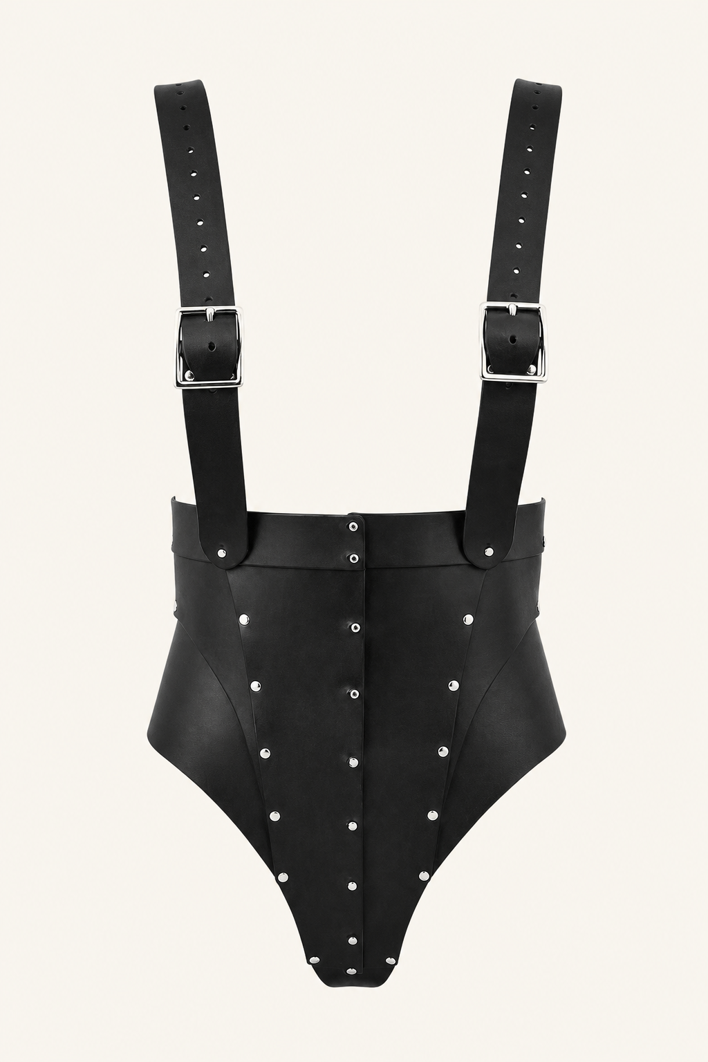 Body & Culotte Haute Cuir noir